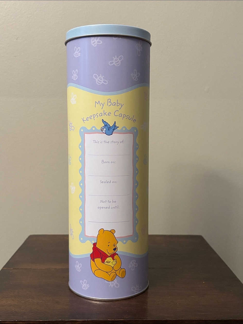 Winnie The Pooh Baby Keepsake Capsule Vintage New!